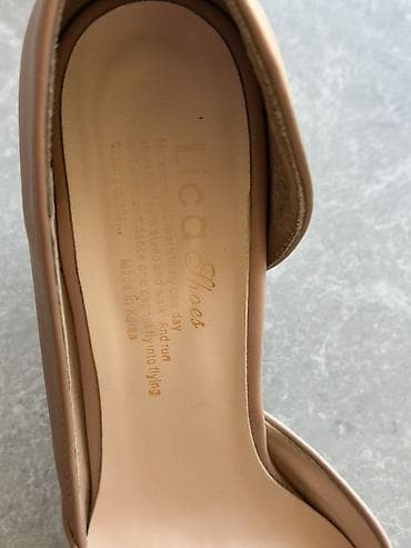 Туфли: Туфли-лодочки Lica Shoes (Made in Korea) - Цвет: нюд/бежевый - — 1