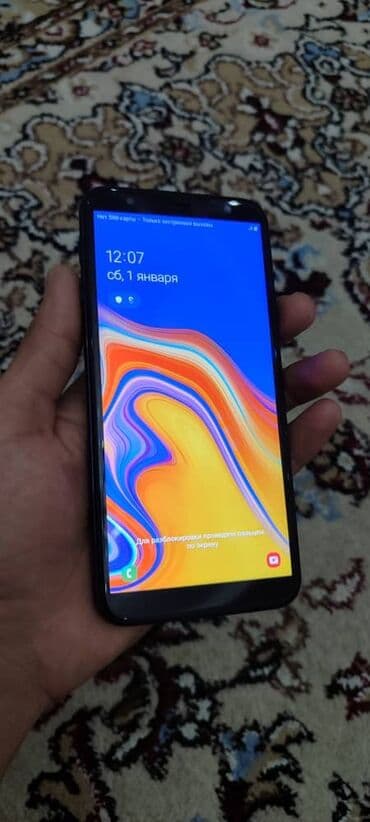 режим нот 4: Samsung Galaxy J4 Plus, Б/у, 32 ГБ, цвет - Черный, 2 SIM — 2