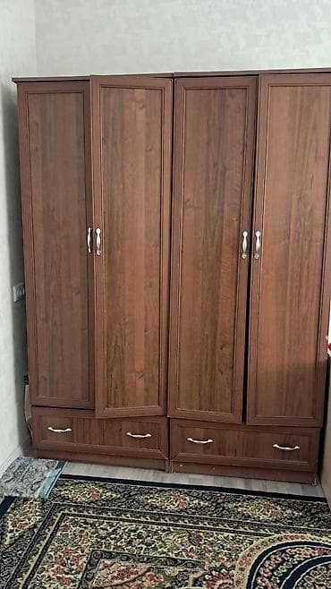 продается мебель: Гарнитур для зала, Шкаф, Дерево, цвет - Коричневый — 3