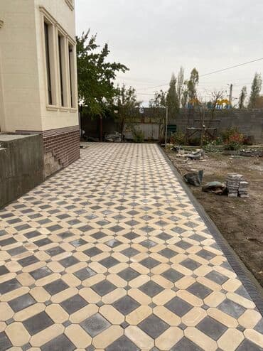 брусчатка бишкек дом брусчатки'' тротуарная плитка бордюры бишкек: Бордюр, Гарантия, Бесплатный выезд, Бесплатная доставка — 9