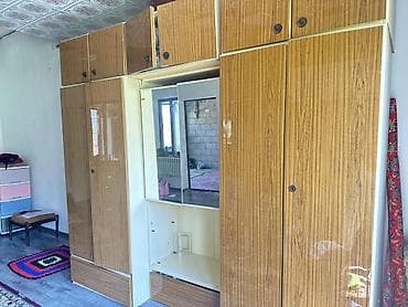 Отургучтар, табуреттер: Дубал шкаф, Дубал шкаф түрү: Модулдуу, Үй, конок бөлмөсү үчүн, Өзгөчөлүктөрү: Телевизор коюучу бөлүк менен — 4