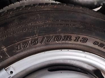 180 sx: Колеса в сборе 175 / 70 / R 13, Лето, Б/у, 1 шт, Легковые, Железные, отверстий - 4 — 2