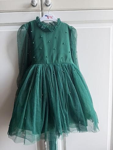 Детское платье, цвет - Зеленый at lalafo.kg Детское платье, цвет - Зеленый