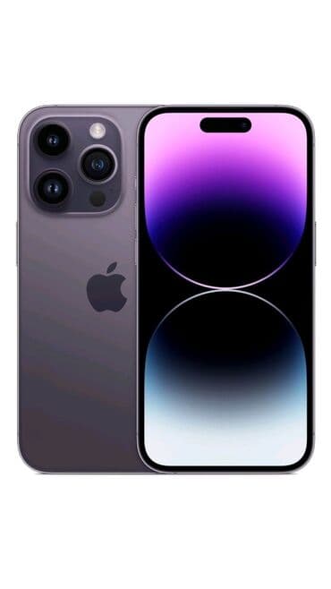 IPhone 14 Pro, Б/у, 512 ГБ, Deep Purple, Защитное стекло, Зарядное устройство, Чехол, 78 %