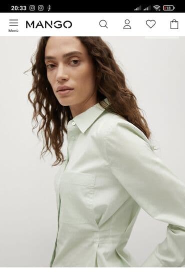 женские брендовые туфли недорого: РубашкаMango размер М новая качество цена 2500 сом — 2