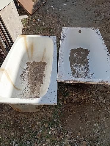 Чугунные ванны, 2 шт. - Материал: чугун с эмалевым покрытием -