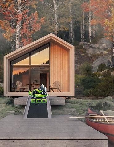 модулный домик: Модульный каркасный дом-кабина «A-frame mini» - Современный — 4