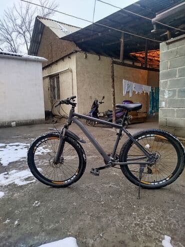 шины 26: Горный велосипед 26" - Рама: хардтейл, алюминий (матовый тёмно‑серый — 1