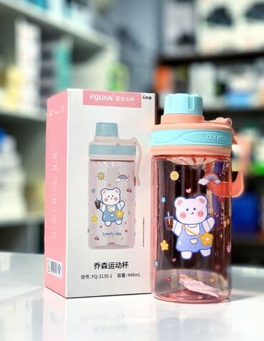 детская силиконовая посуда: Бутылка для воды(детский) #бутылкаводы #вода — 1