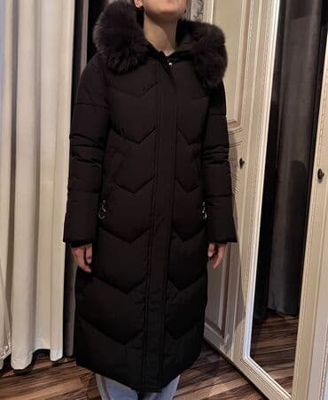 кышкы куртка: Пуховик, По колено, Китай, С капюшоном, XL — 1