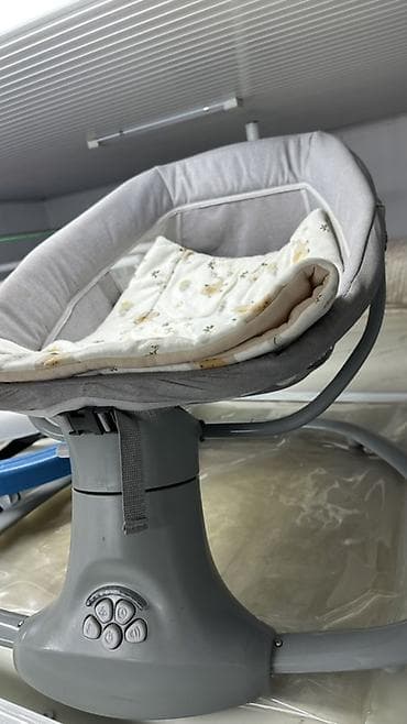 электро люлка: Детский шезлонг, Электронная, Другой материал, цвет - Серый — 3