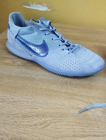 футболный бутс: Nike Tiempo – футзалки/кроссовки для зала - Цвет: светло‑серый с — 2