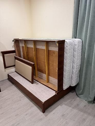 мешки сетки: Спальный гарнитур, Односпальная кровать, Дерево, цвет - Коричневый — 1