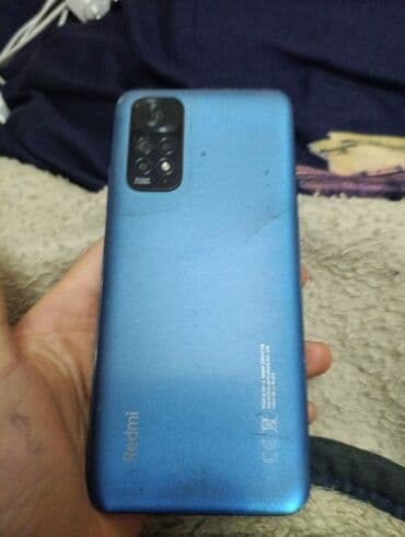 Аудиотехника: Redmi, Redmi Note 11, Б/у, 128 ГБ, цвет - Синий, 2 SIM — 4