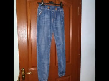 Джинсы: Джинсы подростковые(12-15 лет)размер 34, длина 97.Одевал пару — 1