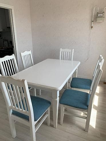 Комплект столов и стульев на заказ, Для кухни, Квадратный, Самовывоз