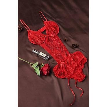 Жынсылар: Боди кружевное, размер L, сексуальное женское белье, ночное белье — 3