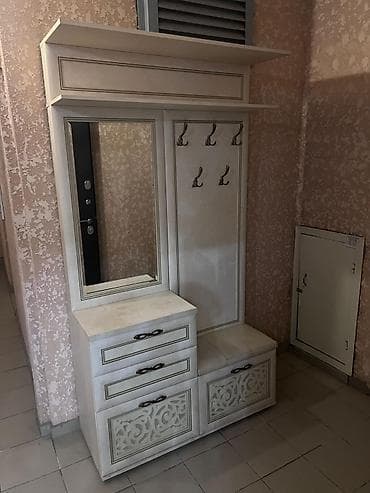 зеркала с подставкой: Гарнитур для прихожей, Зеркало, Металл, цвет - Бежевый — 2