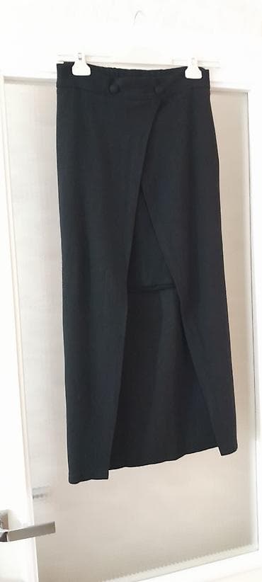 черная юбка карандаш: Юбка, Модель юбки: Карандаш, Макси, Трикотаж, По талии — 1