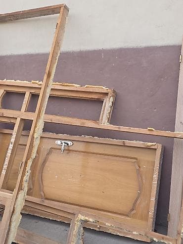 опилки стружка: Межкомнатная дверь, Новый, Глухие, Деревянная, цвет - Коричневый — 1