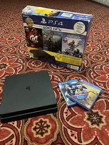 PS4 (Sony PlayStation 4): PlayStation 4 Slim (PS4) — комплект “Хиты PlayStation” •FIFA 2018 • — 3