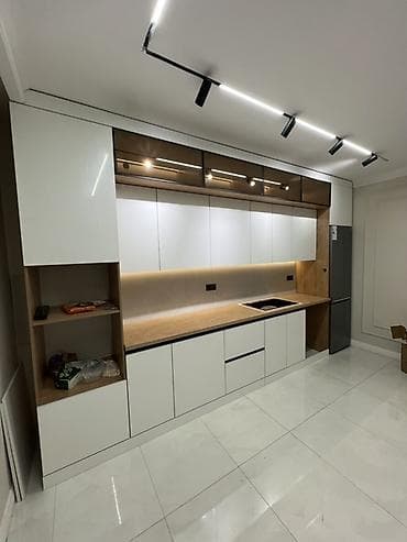 Кухонный гарнитур, Новый, цвет - Белый, ДСП, Бесплатная доставка — 3