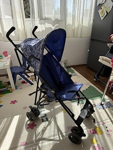 Балдар дүйнөсү: Балдар арабасы, Chicco, түсү - Көгүлтүр, Колдонулган — 1