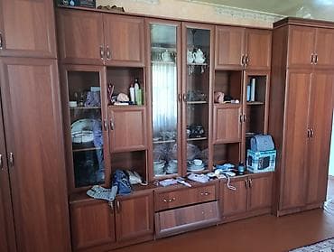 зеркало для комнаты: Стенка-шкаф, Тип стенки-шкафа: Модульная, Для зала, Б/у, Особенности: Для хранения посуды — 1