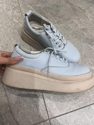 Оксфорды: Оксфорды, 36, Б/у, цвет - Голубой — 2