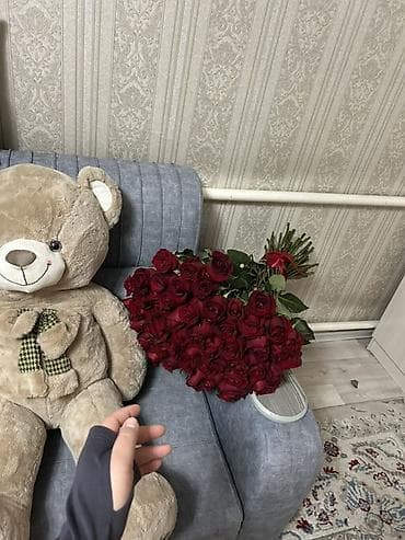 костюм быка: Большой плюшевый медведь - Плюшевый медведь светло-бежевого цвета, с — 3