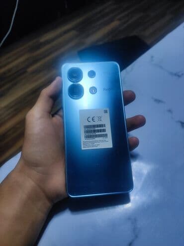 кадамжай телефон: Redmi, Redmi Note 13, Колдонулган, 256 ГБ, түсү - Көгүлтүр, 1 SIM, 2 SIM, eSIM — 2