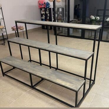 стол для офис: Офисный стол, Нерегулируемый, цвет - Черный, Прямоугольный — 5