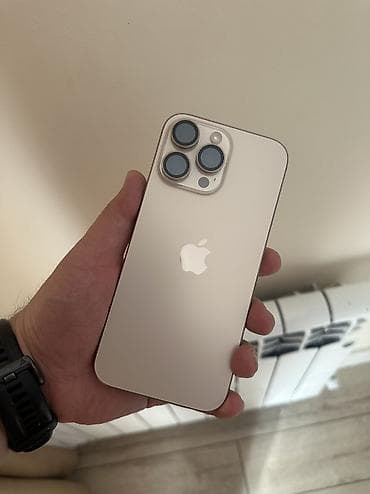 note 9s 128: IPhone 16 Pro Max, Б/у, 512 ГБ, Золотой — 3