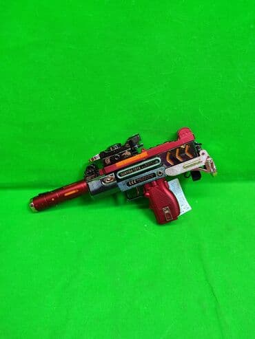 пистолет с пистонами: Узи игрушка детская🔥 Комплектация товара: Узи и 4 батарейки, пипетка🌟 — 6