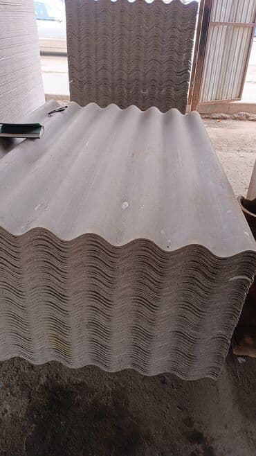 шифер бу цена бишкек: Шифер, Асбестоцементный, 8 волновой, Кант ТШП, Б/у — 2