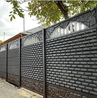 бетонные вазы: Железобетонная заборная плита, Длина: Другая длина, Высота: Другая высота, Толщина: Другая толщина — 1