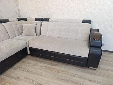 Мебель: Угловой диван, C подушками — 7