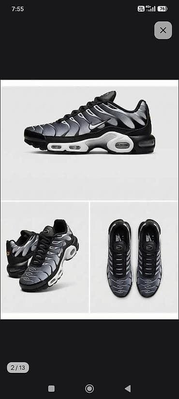Мужские кроссовки, 38, Nike, Новый, цвет - Черный, Платная доставка — 2