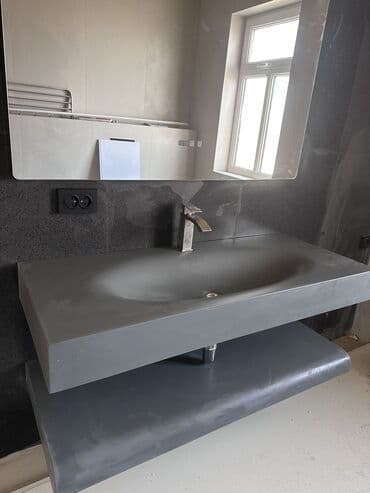 тумбы под раковину на заказ: Раковина для ванной, Особенности: Глянцевое, Материал: Искусственный камень, x 50 см — 7