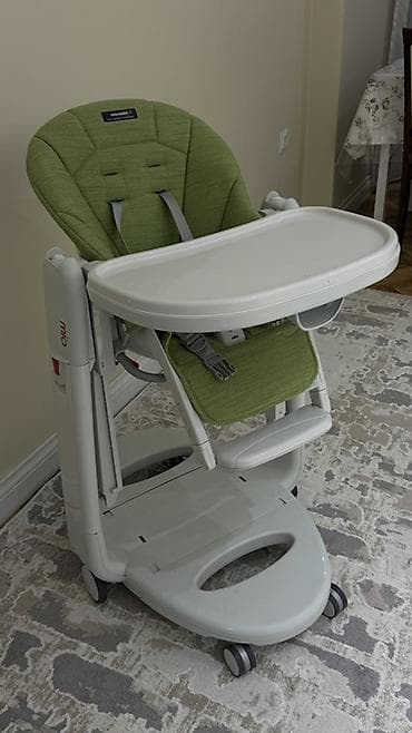 Балдар электр унаалары: Тамактандыруучу отургуч, Жаңы, Башка бренд, Пластик, Трансформер, түсү - Жашыл, Өзү алып кетүү — 1