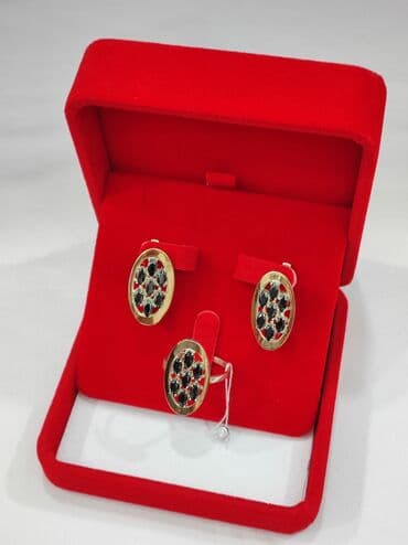 эксклюзивные свадебные пригласительные: Набор украшений, Проба 925, Женские, Новый — 8