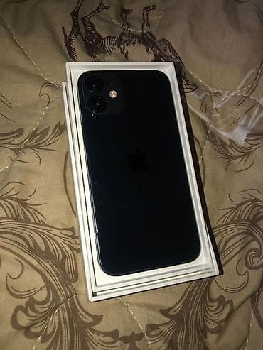 tecno телефон: IPhone 12 mini, Б/у, 128 ГБ, Midnight, Коробка, 89 % — 1
