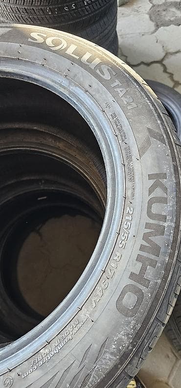 55: Шины 215 / 55 / R 17, Лето, Б/у, Комплект, Легковые, Корея, Kumho — 3