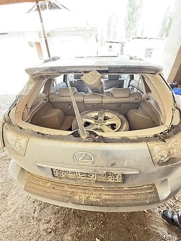 зеркало rx330: Lexus RX (330), кроссовер, левый руль. Голубой цвет кузова — 2