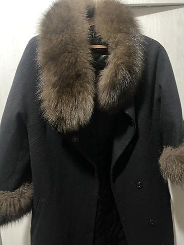 Свадебные платья и аксессуары: Женское пальто с натуральным мехом Турция - Цвет: черный - Крой — 1