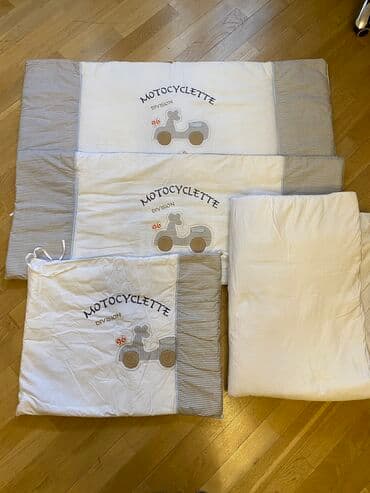 детская кровать 7 в 1: Польская кроватка в комплекте матрас наматрасник постельное — 7