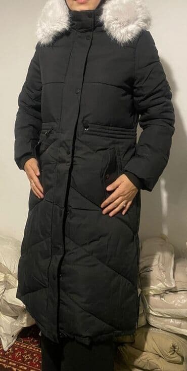 зимние куртки женские больших размеров недорого: Пуховик, По колено, Стеганый, XL — 1