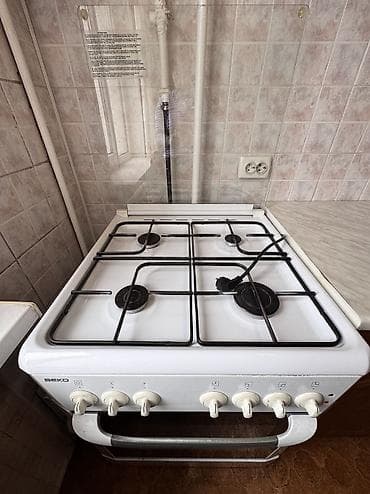 Кухонные плиты и варочные поверхности: Beko, Газовая, Механическое, Напольная, Б/у, Рассрочка — 6