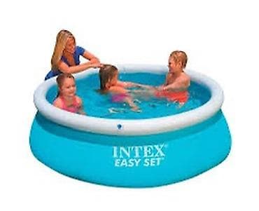 перчатки мото: Надувной бассейн Intex Easy Set 28101 - Тип: круглый надувной бассейн — 1