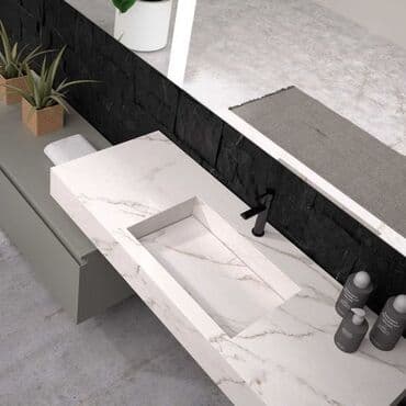 Раковина из керамогранит